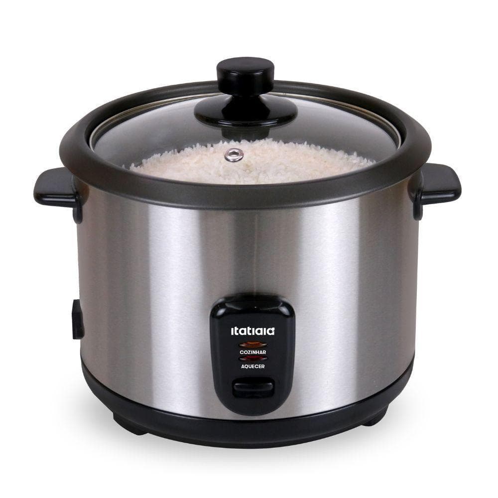 Panela Elétrica de Arroz Itatiaia Midi 1,5L Inox com Recipiente Antiaderente 110V