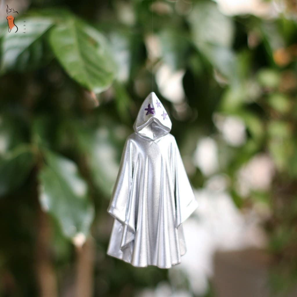 Prata Reaper Manto Resina Ornamento De Halloween Jardim Ao Ar Livre Pendurado Decoração Gótico Sem Rosto Fantasma Quinta