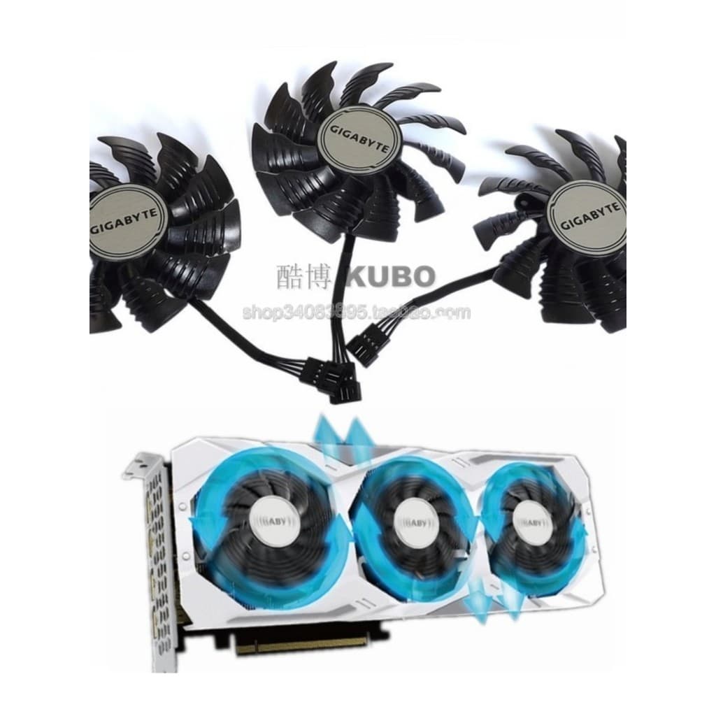 Ventilador gráfico para jogos GIGABYTE RX6800XT 6900XT RTX2070S 2080S