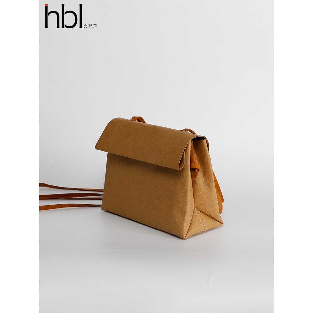 Bolsa mensageiro japonesa feminina, bolsa de papel Kraft da moda, bolsa de ombro retrô, Design de nicho, bolsa de cintur