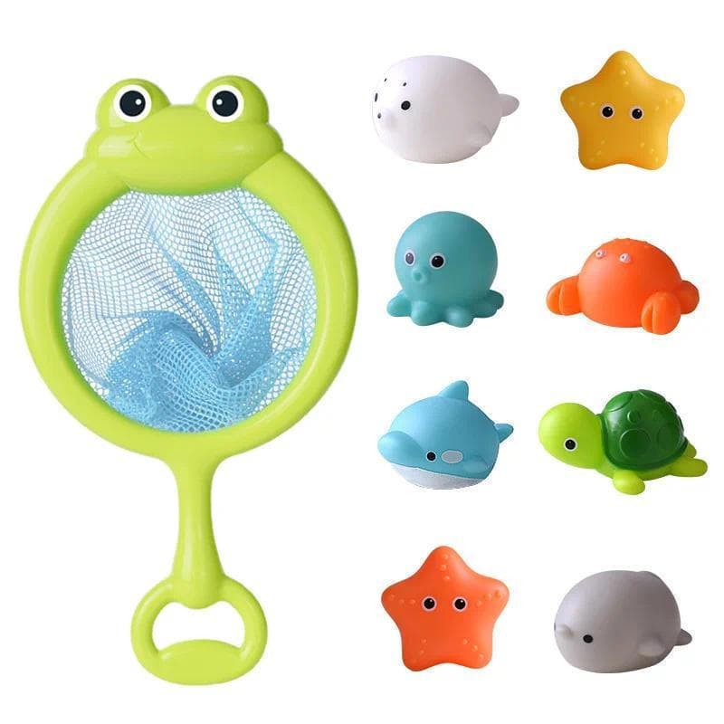 Brinquedo De Banho Natação Água LED Acender Brinquedos De Borracha Macia Flutuador Indução Sapos Luminosos Para Crianças