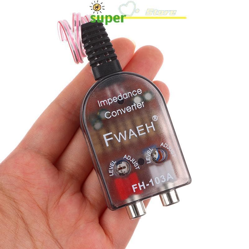 Glowingbubbles Sinal De Alto Nível Para Adaptador RCA De Baixo Áudio Do Carro A Subwoofer Conversor GBS