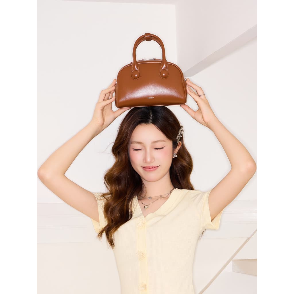 Nai Ou/NAIOU Bolsa Mensageiro Bolsa Feminina Bolsa Boston Bolsa Bowling Bolsa Travesseiro Bolsa Pequena 2026