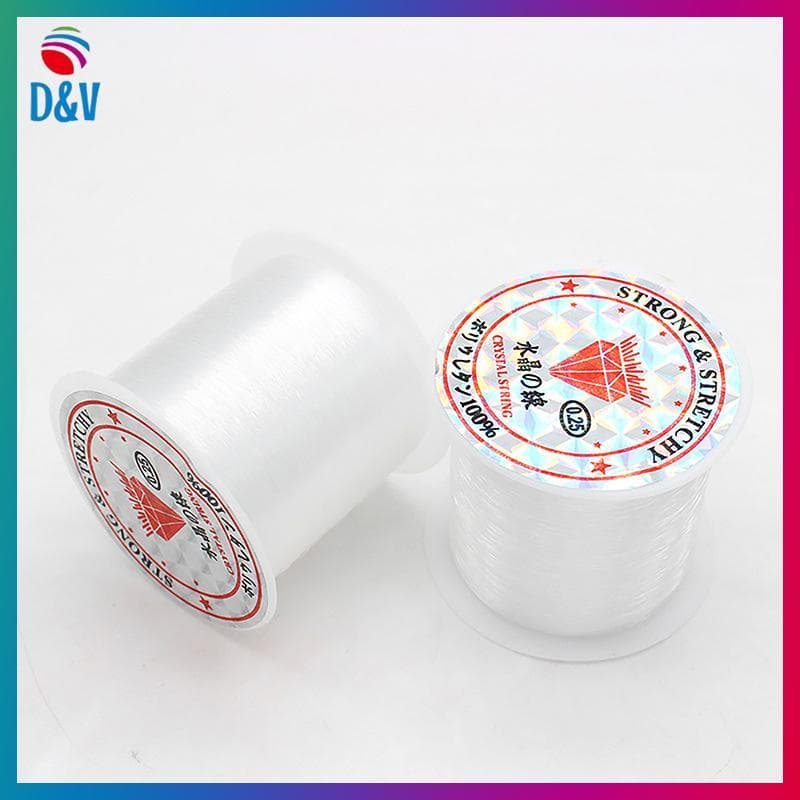 D & V 1 Pc Linha De Pesca De Nylon PE De Alta Resistência Carretel De Elástica Fio Invisível Corda De Isca De Poliéster