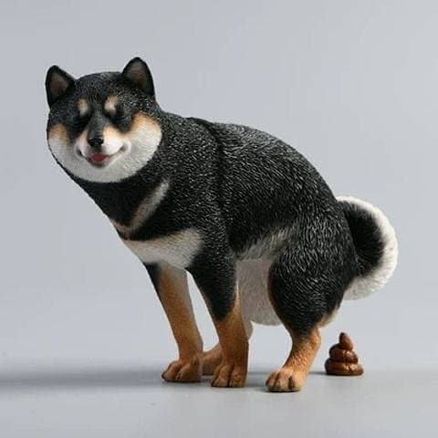 Simples e moderno carro descompressão Shiba Inu ornamentos criativo decoração de carro modelo de plástico