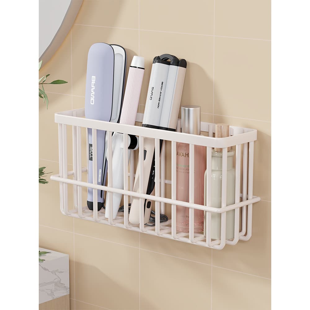 Cesta de armazenamento de triciclo elétrico, sem perfuração, lateral, montada na parede, ferramenta útil, toalha de pape