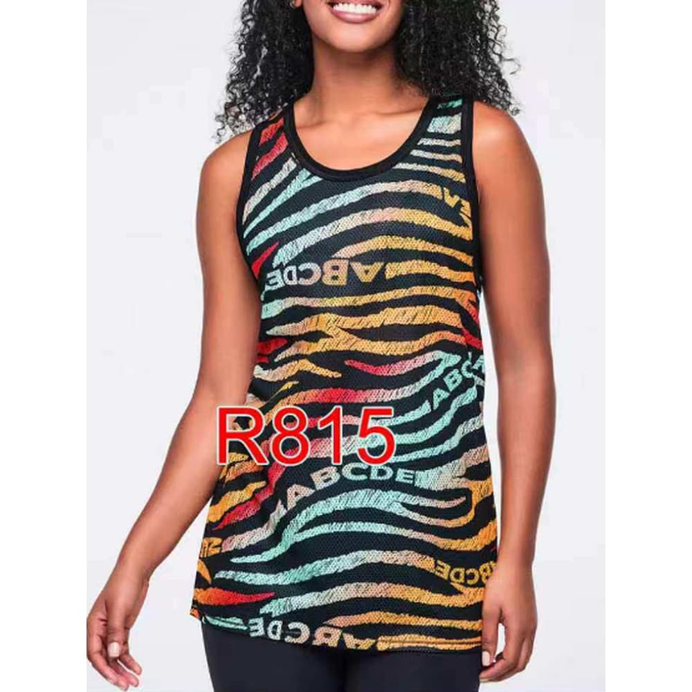 ZW Zunba Fitness Wear estilo africano série novo estilo masculino feminino de secagem rápida basquete malha sem mangas c