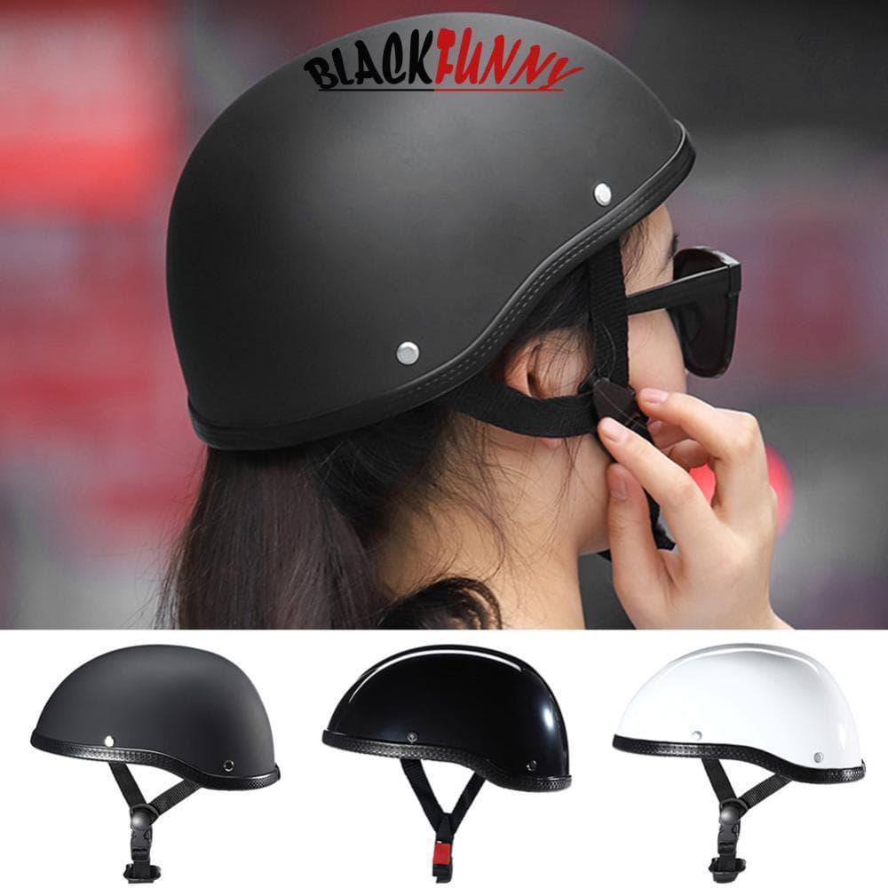 BLACKFUNNY Retro Meia Face Capacete Da Motocicleta Ciclismo De Segurança Ultraleve Unisex MTB Bicicleta E8K2