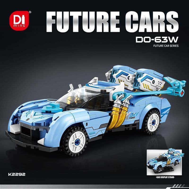 Transporte rápido compatível com Lego Lamborghini Ferrari Porsche blocos de construção brinquedo carro esportivo present