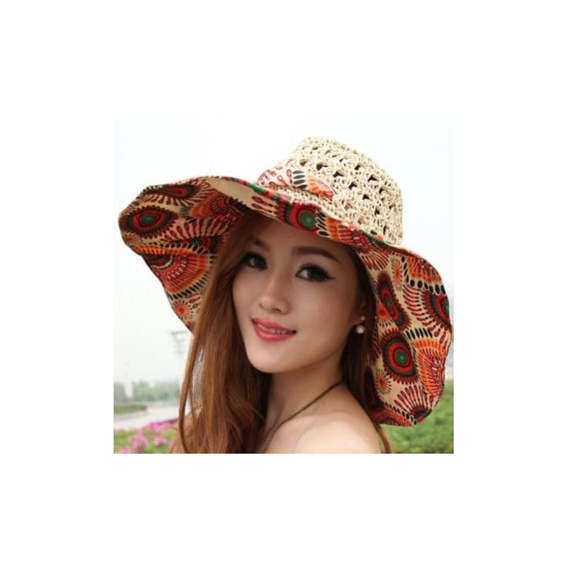Chapéu de verão feminino versão coreana All-Match Seaside capa rosto Anti-ultravioleta grande borda praia chapéu de sol