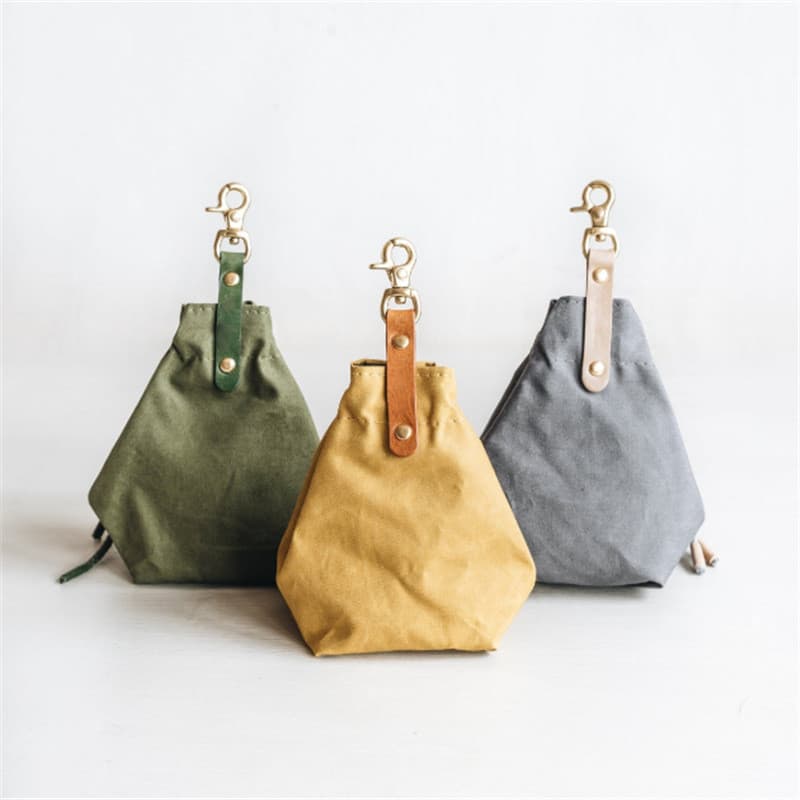 Saco de Armazenamento de Ração para Cães com Cordão, Impermeável, de Lona Reforçada, Saco de Alimentação para Treinament