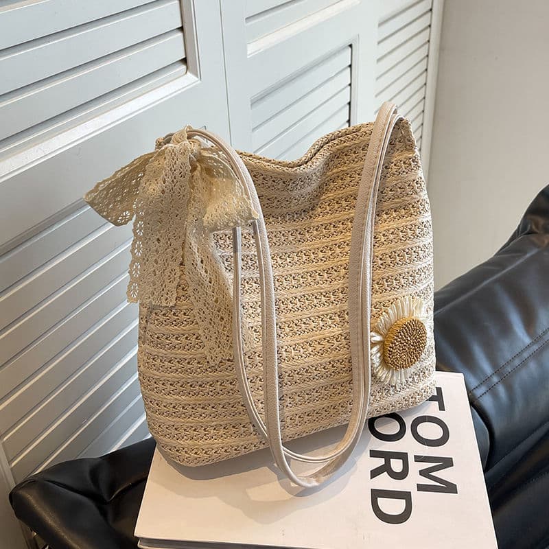 bolsa feminina Bolsa Bolsa Popular deste ano feminina 2024 novo estilo moderno tecido à mão bolsa balde feminina bolsa d