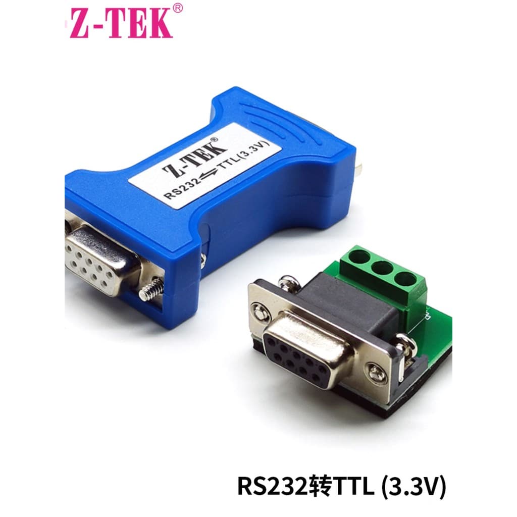 Módulo Z-tek RS232 para TTL 3.3V / 5V Tensão compatível Módulo de comunicação passiva de grau Industrial Conversão de ní
