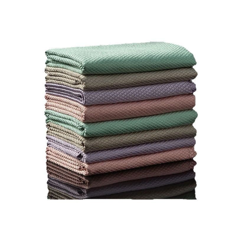 Pano sem marcação para cozinha doméstica, toalha de prato absorvente de água, vidro de limpeza sem fiapos, pano especial