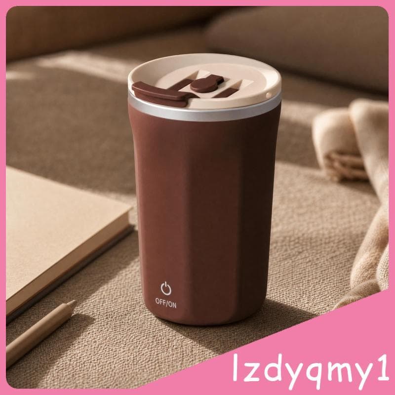 [Lzdyqmy1] Copo De Agitação Motorizado Automático Com Tampa Elétrico Automática Fácil De Limpar Prático Para Trabalhador