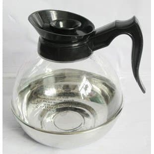 1.8L fundo de aço inoxidável cafeteira pote leite chaleira café fazendo pote adequado para fogão indução fogão café
