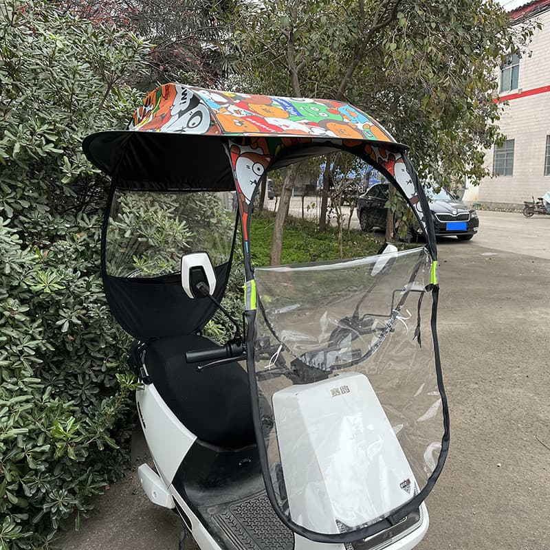 Capa de Chuva E4XQ para Scooter Elétrico, Protetor Solar para Bicicleta Elétrica, Proteção contra Sol e Chuva para Motoc