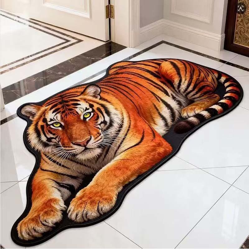 [Novo produto] Tapete de imitação de caxemira 3D Flat Beast Foot Mat Tapete de banheiro doméstico Tapete de banheiro ant