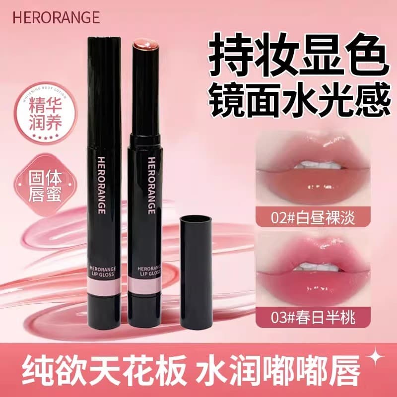 Dipeptídeo essência labial brilho de água Gel labial espelho batom brilho labial hidratante brilho labial creme labial a