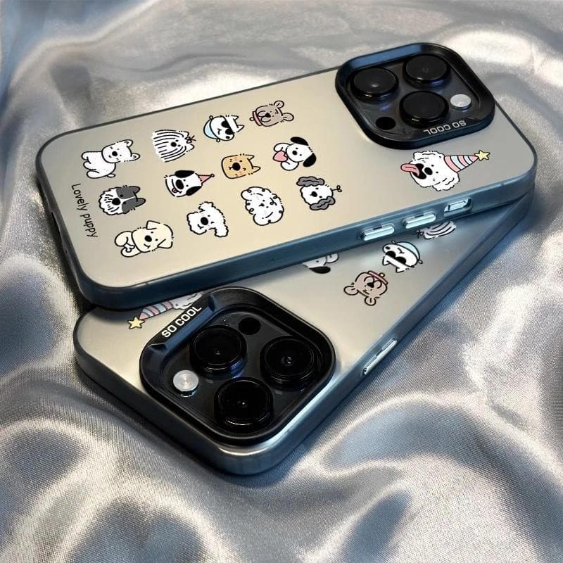 Capinha capa Fosco Anti-impac silicone Bichinhos fofos para iPhone 7 8 11 12 13 14 15 16 pro max plus xr XS MAX