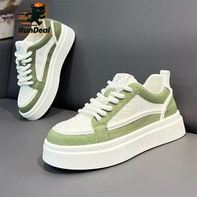 Sapatos masculinos inverno respirável na moda All-Match Casual tênis branco juventude Anti-deslizamento esportes de sola