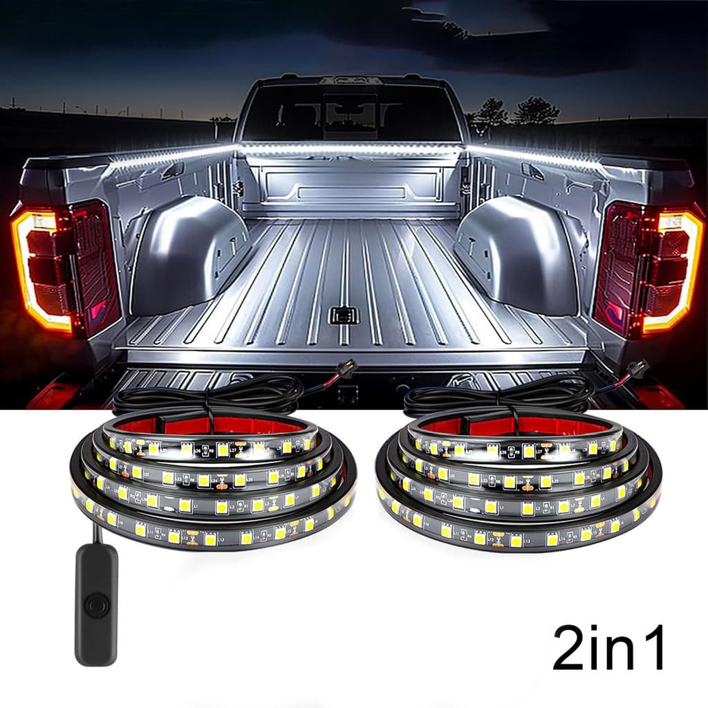 Cama De Caminhonete De 150 Cm LED Faixa De Luz À Prova D'água Iluminação De Branca Lâmpada Adesiva Flexível Para Porta T