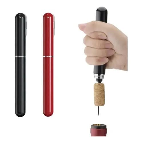 Saca-rolhas Abridor De Vinho A Ar Pneumático Portátil Kapbom 13.8cm Preto