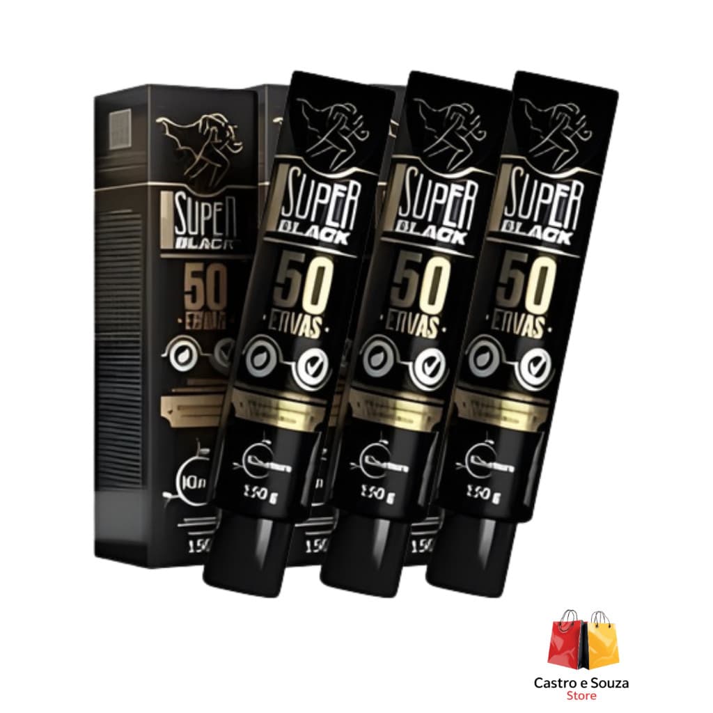 Kit 3 Pomadas Massageadora 50 Ervas Super Black – Kinature I Bio Instinto