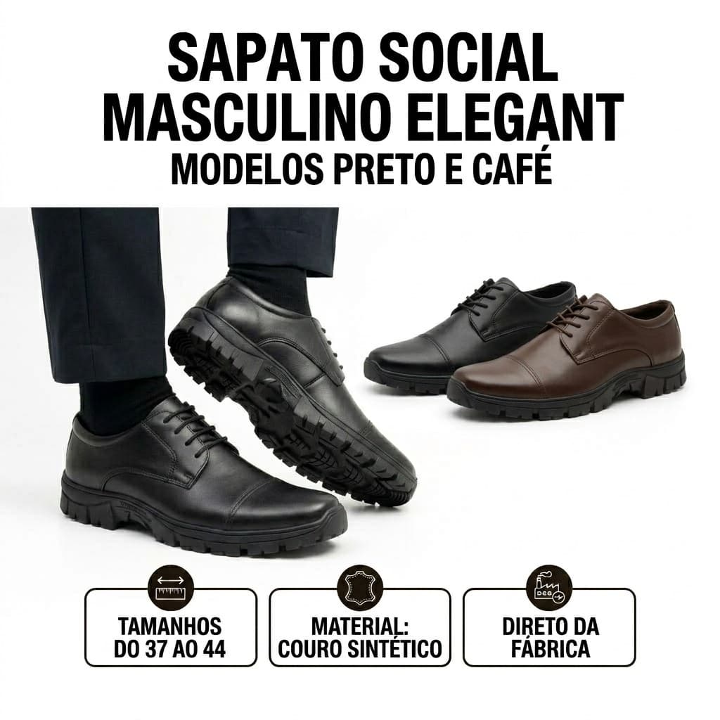 Sapato Masculino Oxford Casual Moderno de Amarrar | Tratorado Antiderrapante Conforto Dia a Dia  casamentos trabalho