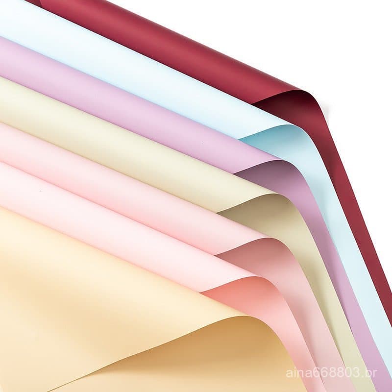 Papel de embrulho para flores Ouya de cor sólida, papel de embrulho floral, presente de cesta de flores, materiais para