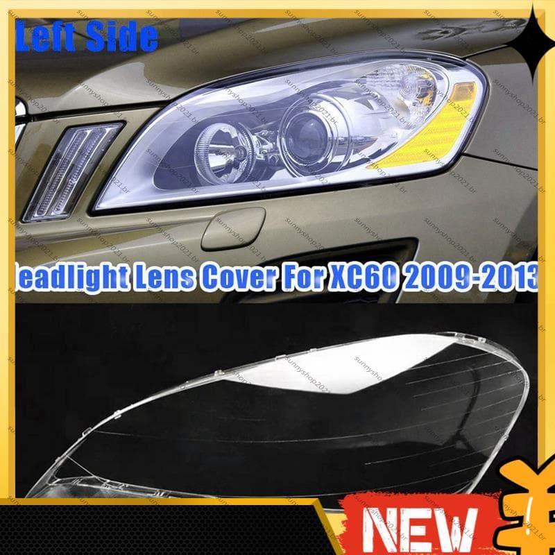 [Best S] 1 Par De Lente Do Farol Dianteiro , Capa Transparente Para XC60 2009 2010 2011 2012 2013 De