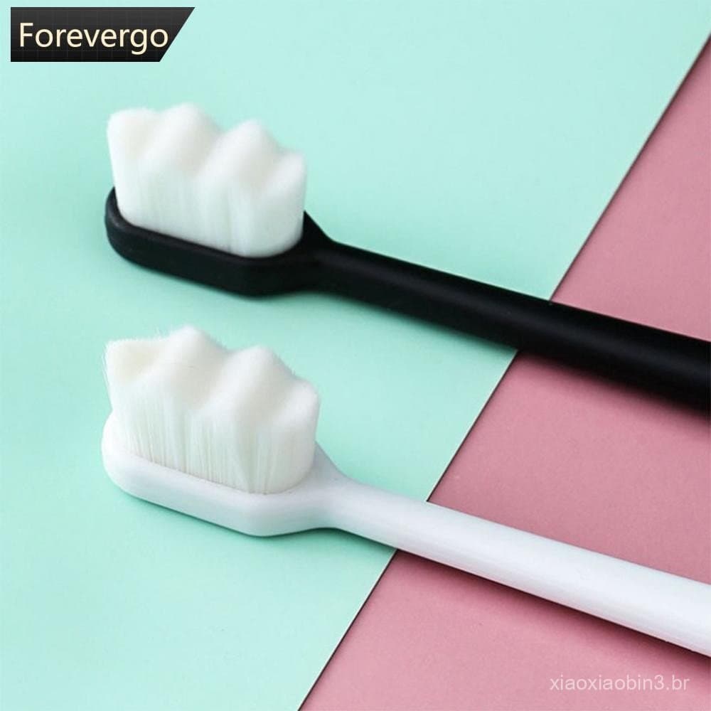 FOREVERGO 3/4pcs Conjunto De Escova De Dentes Para Adultos Estilo Japonês Cerdas De Nylon Macias Gengivas Sensíveis Prev
