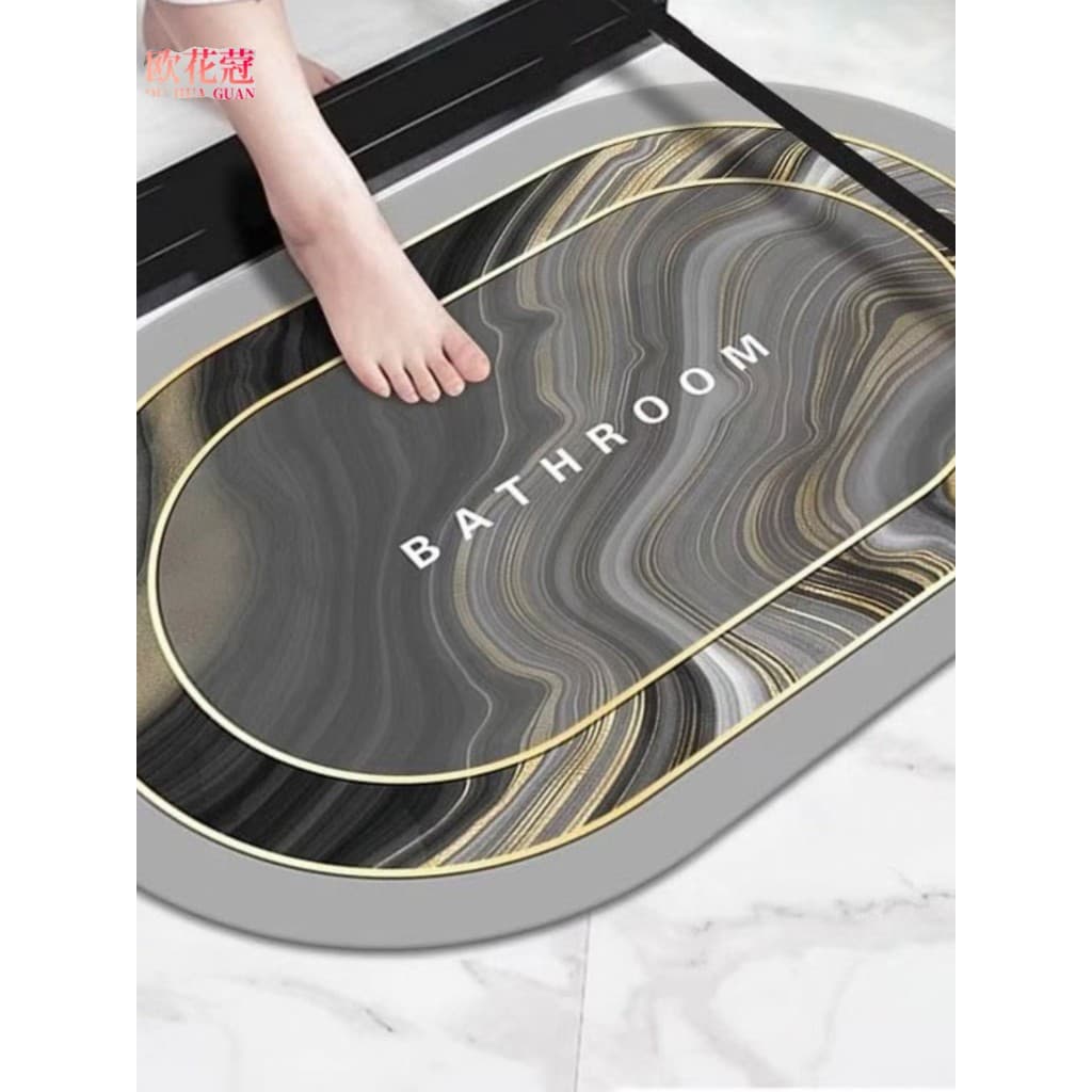 Diatom lama tapetes macios absorver água antiderrapante tapetes de porta de entrada banheiro banheiro cozinha tapetes de