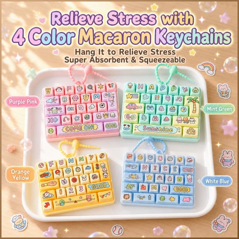 Teclado Gamer de 26 Teclas, Teclado Mecânico Compacto, Mini Teclado Portátil para Alívio do Estresse, Teclado de Tamanho