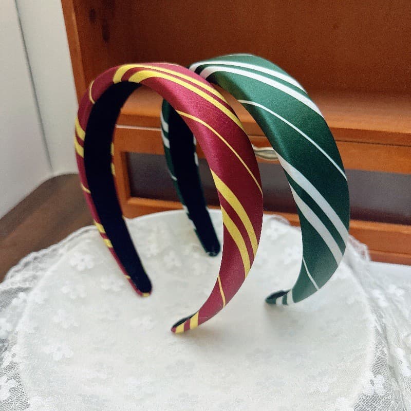 1Pc Retro Feminino Listrado Headbands Argola De Cabelo Acessórios Para O Festival Presente Colorido Diagonal Listra Band