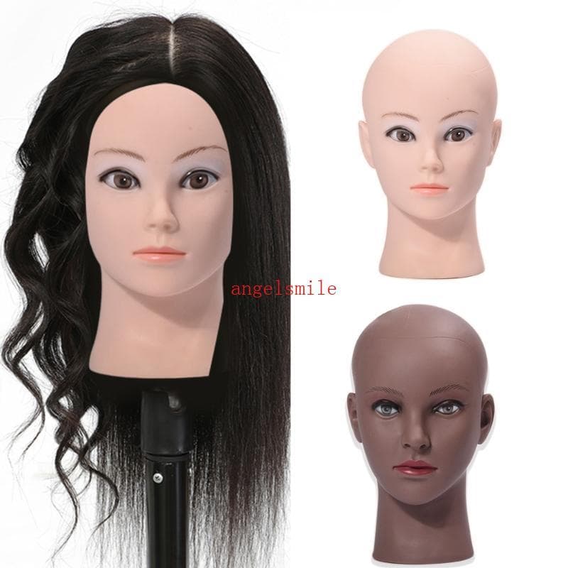 Ace Display Cabeça Modelo Careca Manequim Peruca Feminina Cosmetologia Profissional Para Fazer Perucas