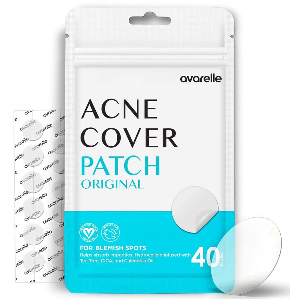 Patches Hidrocoloides Originais AVARELLE para Acne e Espinhas no Rosto, 40 Unidades IA8V