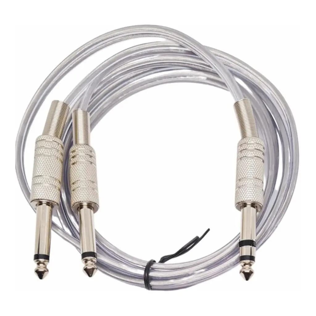 Cabo P10 Splitter Em Y 1 P10 St  P/2 P10 Mono 2m Blindado