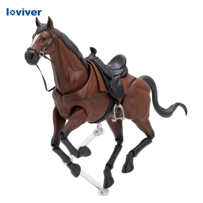 Estatueta De Cavalo Móvel , Modelo De Artesanato Em PVC Com Juba Esculpida E Sela De Equitação Para Decoração Temática D