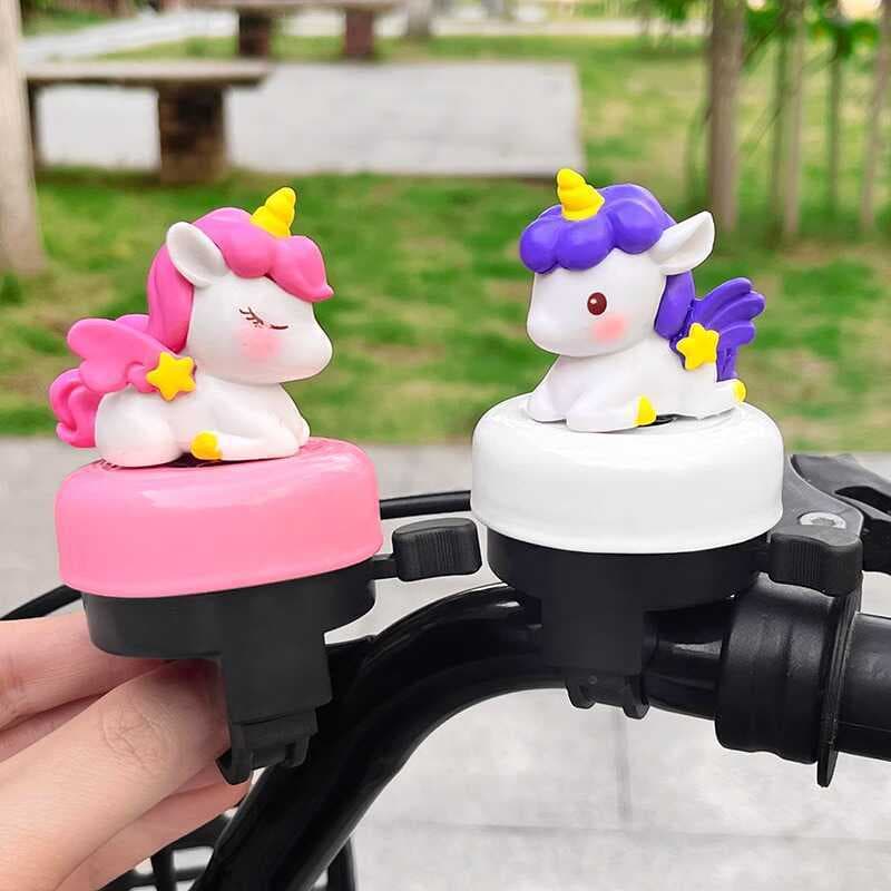 Campainha de bicicleta infantil super alta, universal, com design de desenho animado fofo, para bicicletas de equilíbrio