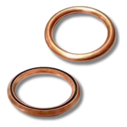 Arruela Bujão Cárter Cobre Amassar 14x20 Mm Vw 5 Pçs