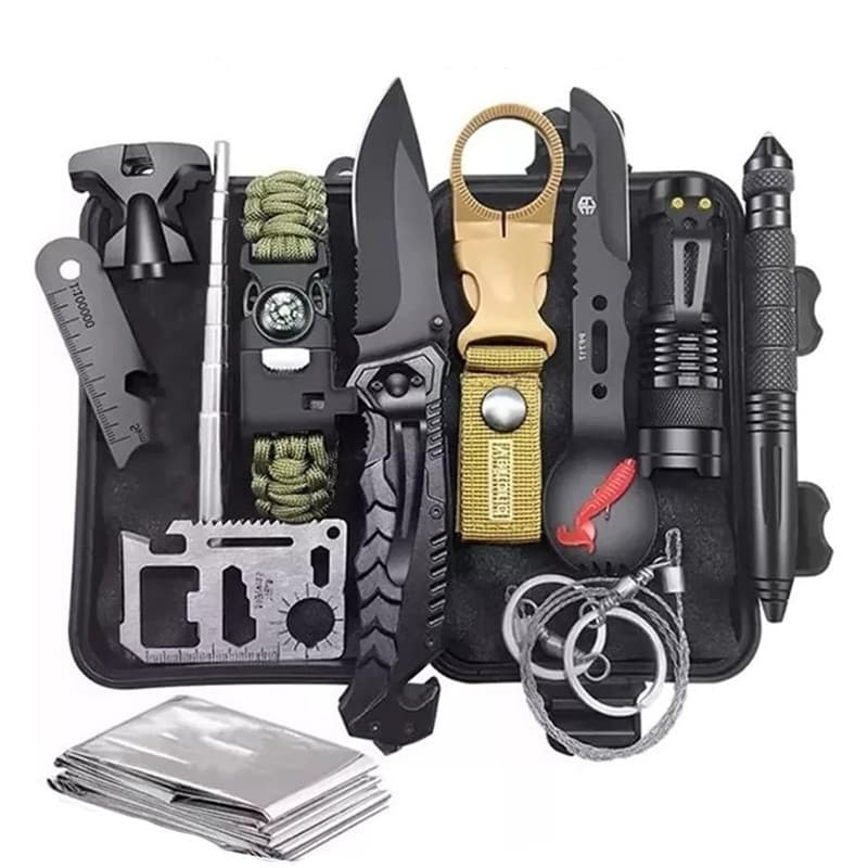 Kit De Sobrevivência De Emergência Adequado Para Acampamentos De Aventura Ao Ar Livre