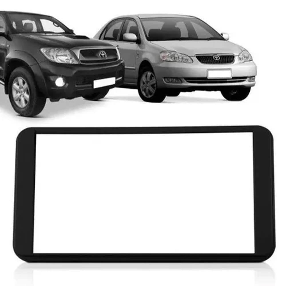 Moldura Painel 2Din Corolla 2003 a 2007 Hilux 2005 a 2011