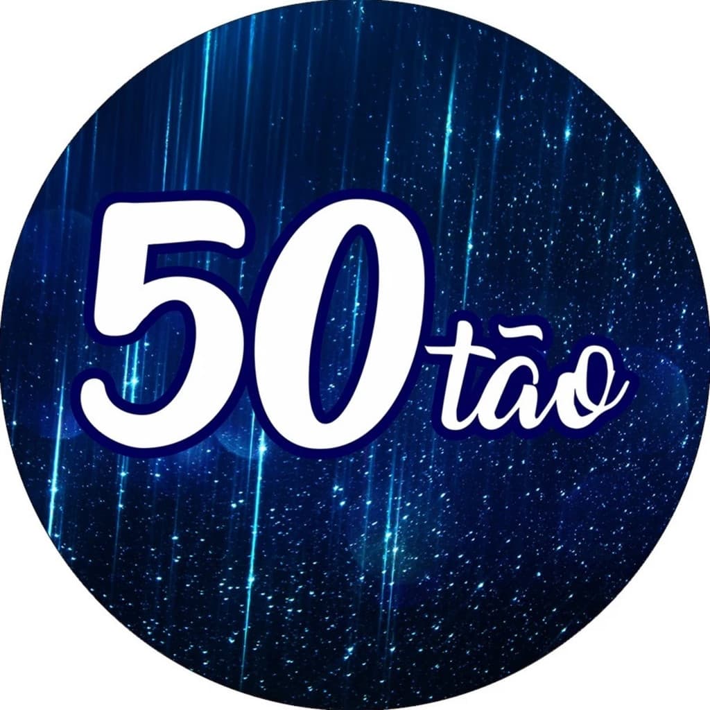 Capas Mini Painel Redondo Festa Decoração 50 Anos Niver Tema Colorido Alegre