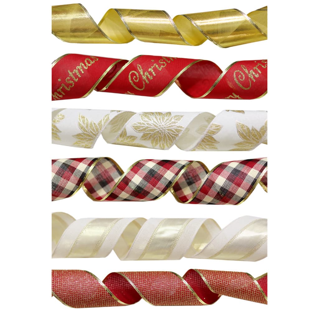 FITA ARAMADA 9,14X6,3CM 5 MODELOS DIFERENTES PARA O NATAL