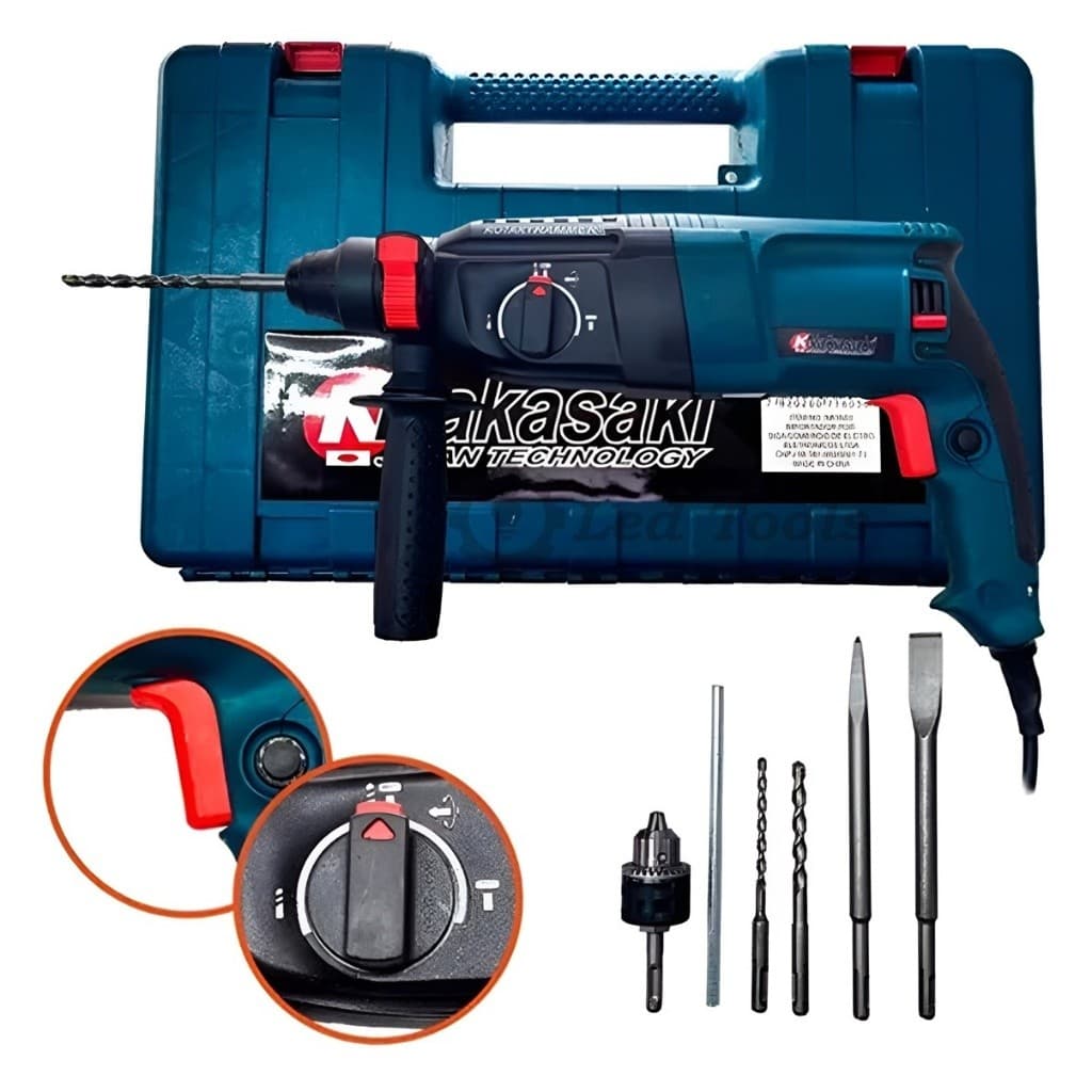 MARTELETE ROTATIVO ROMPEDOR 1200W 12 PÇS FURADEIRA DE IMPACTO PROMOÇÃO BARATO ENVIO IMEDIATO