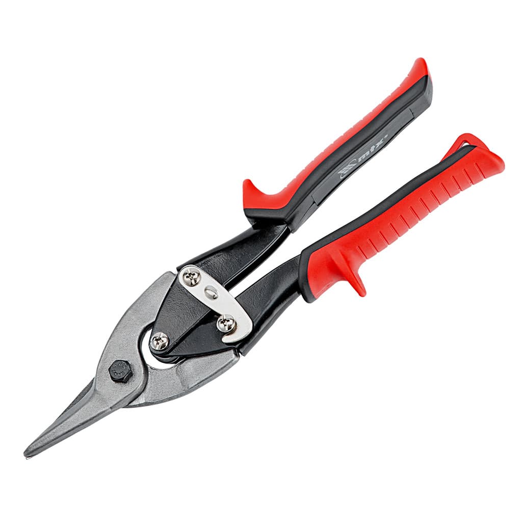TESOURA PARA CHAPA, CORTE RETO, CABO DUPLA INJECAO, 10POL., 250MM, 1PC // MTX