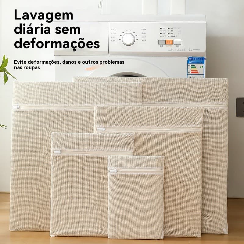Saco de roupa de algodão engroçado saco de lavagem não fluorescente