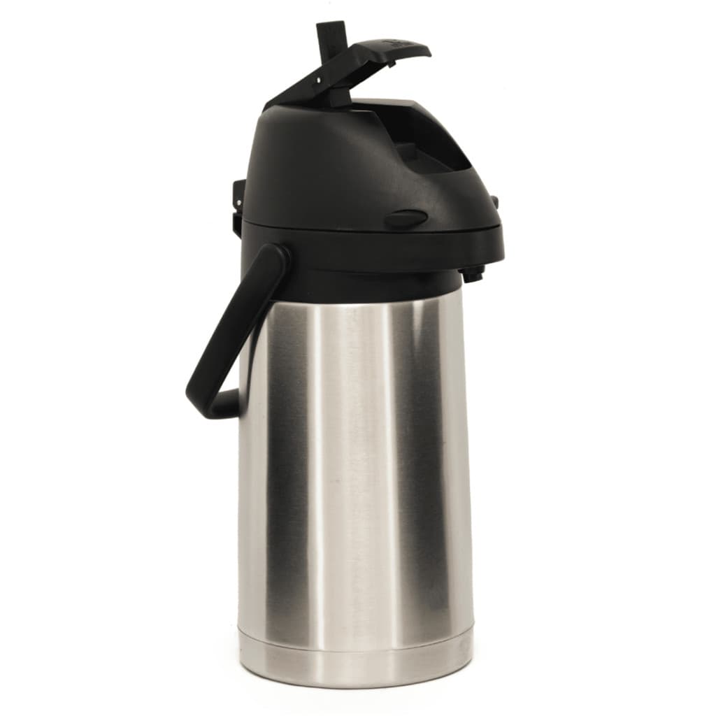 Garrafa Térmica Inox Café 1,6L De Pressão Apertar Hotel Bebidas Quentes Frias Chá Leite Suco Terere