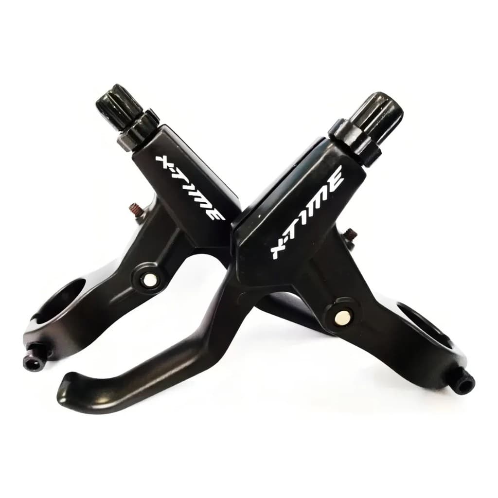 Par Manete Maçaneta Tsw X-Time 2 Dedos Freio V-Brake Disco
